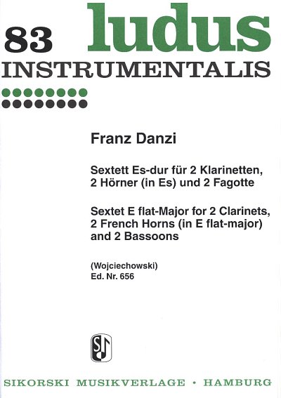F. Danzi: Sextett für 2 Klarinetten, 2 Hörner (in Es) und 2 Fagotte Es-Dur