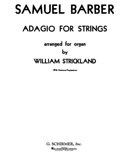 S. Barber: Adagio for Strings op. 11, Org