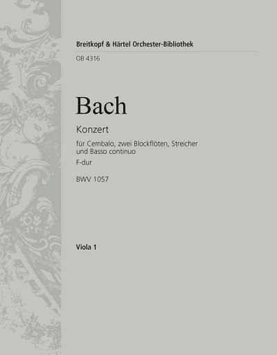 J.S. Bach: Konzert F-Dur Bwv 1057 - Cemb 2 Bfl Str Bc