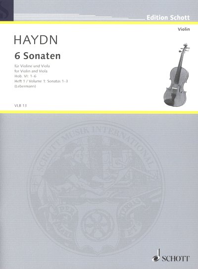 J. Haydn: 6 Sonaten Hob.VI: 1-6 , VlVla (Sppa)