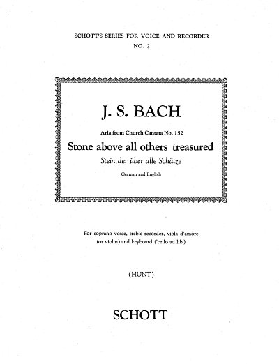 J.S. Bach: Stone above all others treasured - Stein, (Pa+St)