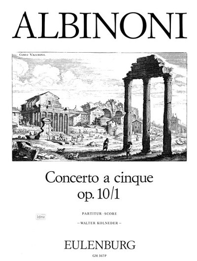 T. Albinoni: Concerto a cinque B-Dur op. 10/, StroBc (Part.)