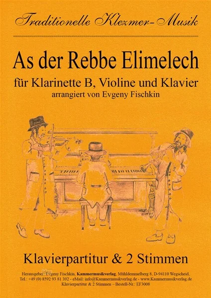 (Traditional): As der Rebbe Elimel, KlarVlKlav (Klavpa2Solo) (0)