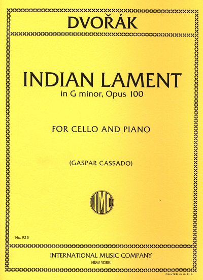 A. Dvořák: Lamento Indiano Sol Min. Op. 100