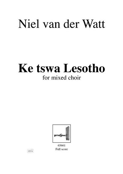 N. van der Watt: Ke tswa lesotho