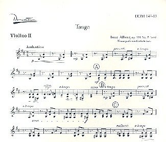 I. Albéniz: Tango op. 165/2