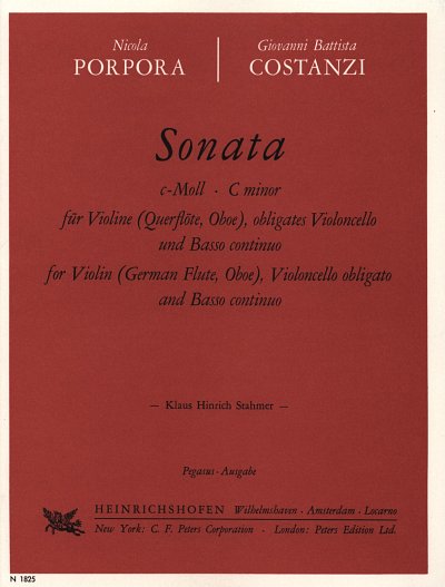 Porpora Nicola + Costanzi G. B.: Sonata C-Moll
