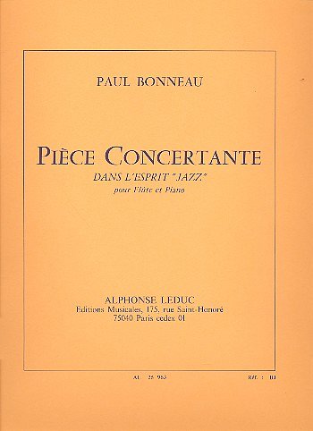 P. Boneau: Piece Concertante Dans LEsprit Ja, FlKlav (Part.)