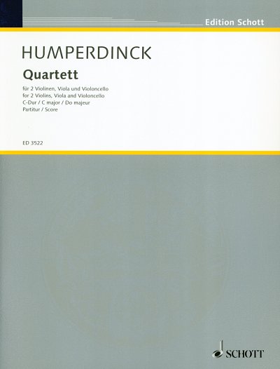 E. Humperdinck: Quartett , 2VlVaVc (Stp)