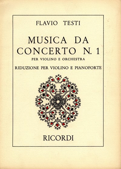 F. Testi: Musica Da Concerto N. 1