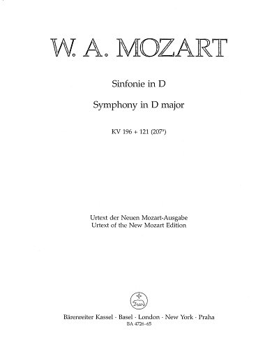 W.A. Mozart: Symphony in D major