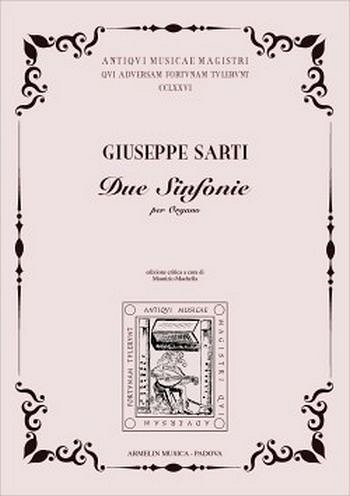 G. Sarti: Due Sonate Per Organo, Org