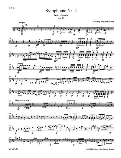 AQ: L. v. Beethoven: Symphonie Nr. 2 D-Dur op. 36,  (B-Ware)