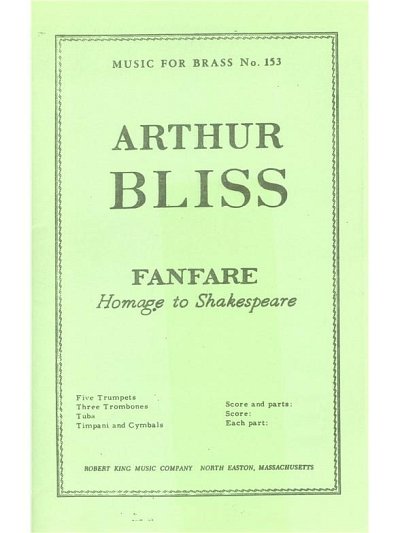 A. Bliss: Fanfare 