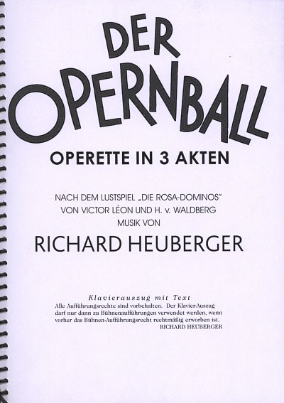 Heuberger Richard: Der Opernball
