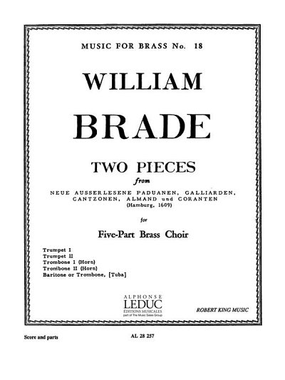 W. Brade: Two Pieces, 5Blech (Pa+St)