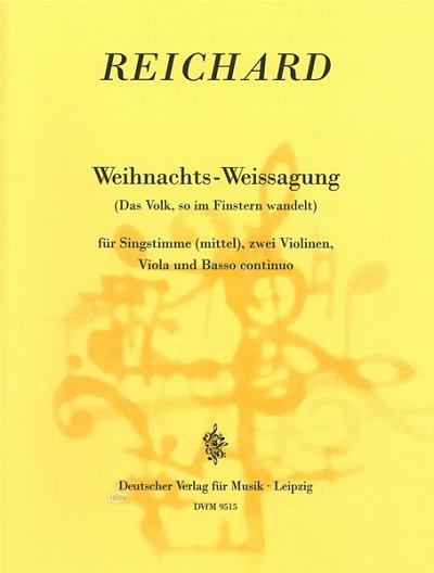 Reichard Johann Georg: Weihnachts-Weissagung
