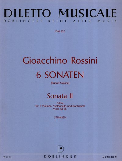 G. Rossini: Sonata II A-Dur, 2VlVcKb (Stsatz)