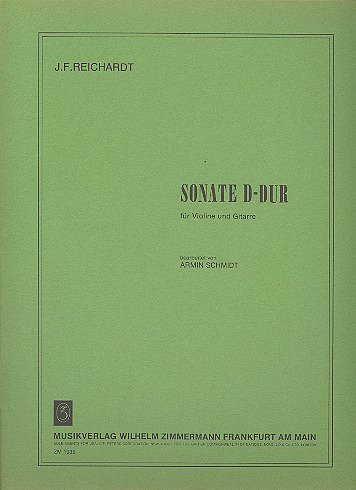 J.F. Reichardt: Sonate D-Dur