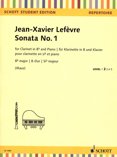 J.-X. Lefèvre: Sonate B-Dur Nr. 1, KlarKlav (KlavpaSt)