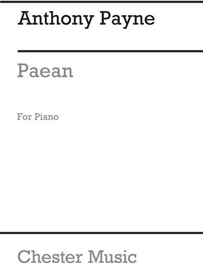 A. Payne: Paean for Solo Piano, Klav