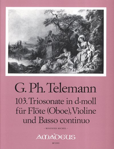 G.P. Telemann: 103. Triosonate in d-moll, Fl(Ob)VlBc (Pa+St)