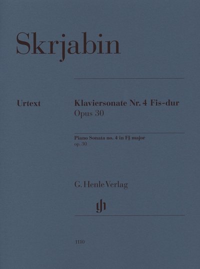 S.A. Nikolajewitsch: Klaviersonate Nr. 4 op. 30 , Klav