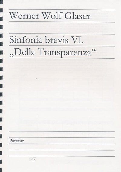 G.W. Wolf: Sinfonia brevis VI, Sinfo (Part.)