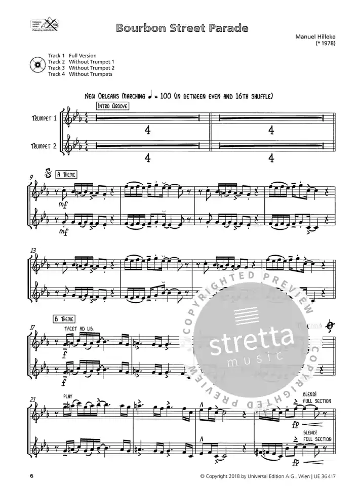 M. Hilleke: Groove Trumpet, 1-3Trp (+CD) (1)