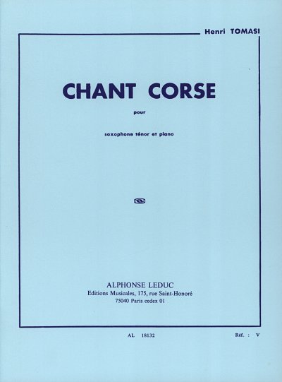 H. Tomasi: Chant Corse (Bu)