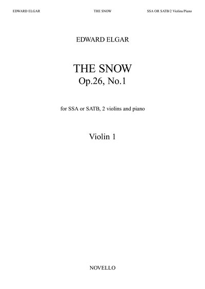 E. Elgar: The Snow (Violin 1)