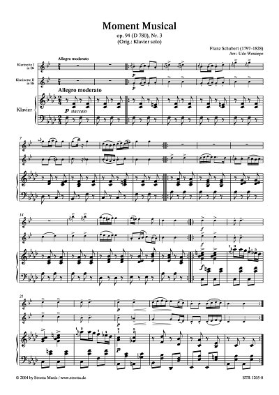 DL: F. Schubert: Moment Musical op. 94 (D 780), Nr. 3
