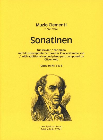 Clementi, Muzio/Kolb, Oliver: Sonatinen für Klavier mit hinzukomponierter zweiter Klavierstimme op. 36 Vol. 3