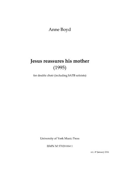 A. Boyd: Jesus Reassures His Mother