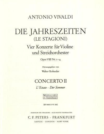 A. Vivaldi: Die Jahreszeiten - Konzert g-Moll op. 8/2 (VcKb)
