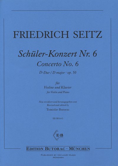 F. Seitz: Schüler-Konzert Nr. 6 D-Dur op., VlKlav (KlavpaSt)
