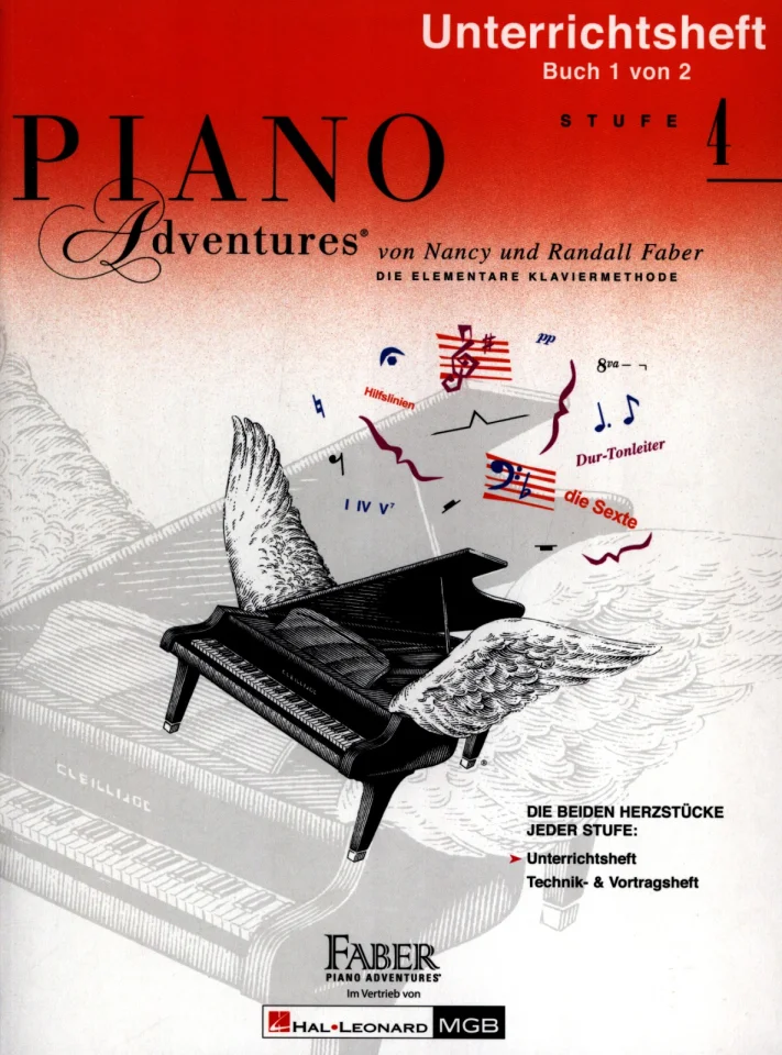 N. Faber: Piano Adventures 4 - Unterrichtsheft, Klav (+CD) (0)