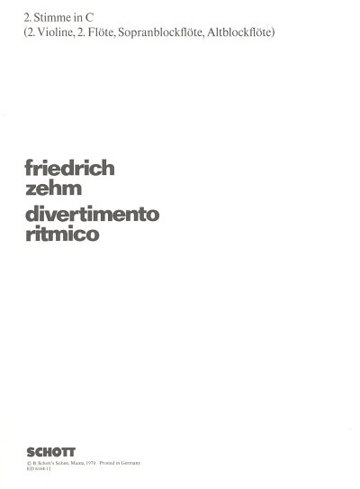 Z. Friedrich: Divertimento ritmico 