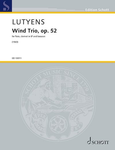 DL: E. Lutyens: Wind Trio, FlKlarFag (Pa+St)