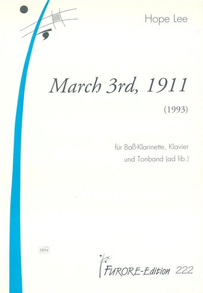 H. Lee: March 3rd 1911 für Klarinette und Klavier (Pa+St)