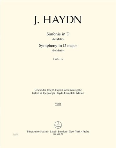 J. Haydn: Sinfonie Nr. 6 D-Dur Hob. I:6, Sinfo (Vla)