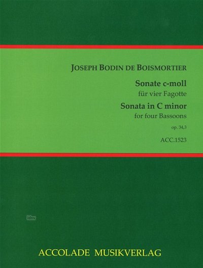 J.B. de Boismortier: Sonate III c-moll, 4Fag (Pa+St)
