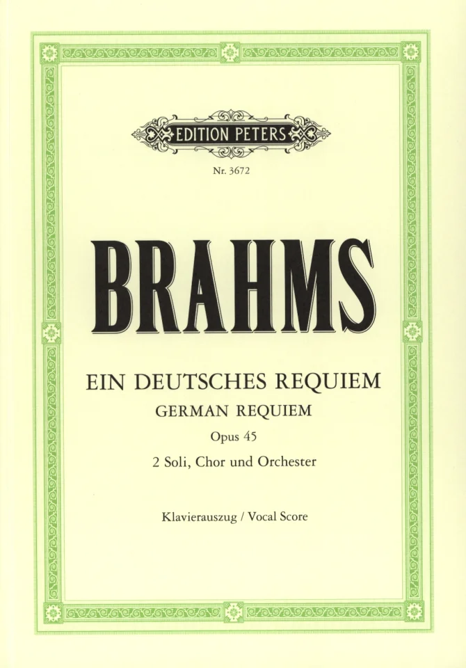 J. Brahms: Ein deutsches Requiem op. 45, 2GsGchOrchOr (KA) (0)
