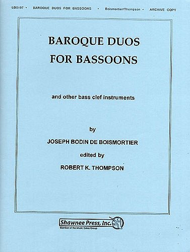 J.B. de Boismortier: Baroque Duos For Bassoons (Bu)