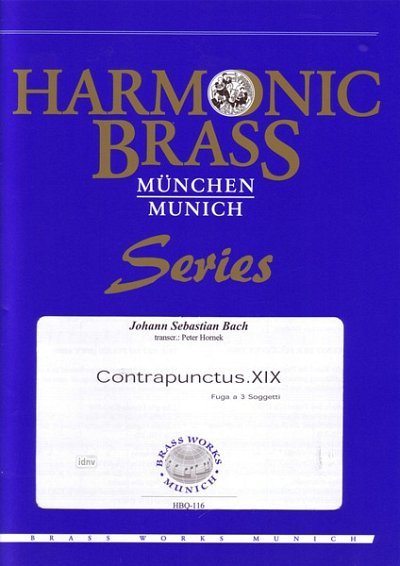 J.S. Bach: Contrapunctus XIX BWV 1080, 5Blech (Pa+St)