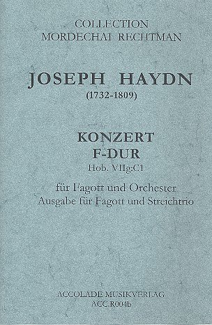 J. Haydn: Konzert F-Dur Hob 7g:C1 - Fag Orch