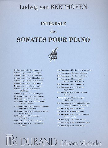 L. v. Beethoven: Sonate En Sol Majeur Op 14 N 2 N 10 P, Klav
