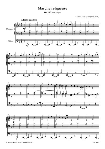 DL: C. Saint-Saens: Marche religieuse Op. 107