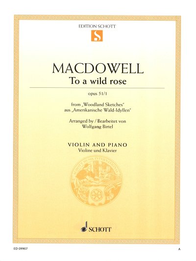 E. MacDowell: To a wild rose op. 51/1 , VlKlav
