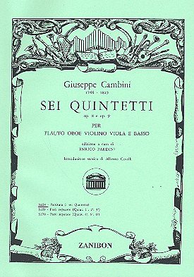 6 Quintetti, Op. 8 e Op. 9 (Part.)